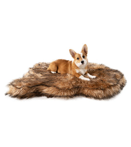Faux fur dog beds