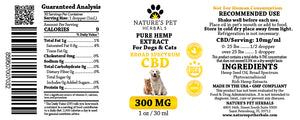 Pure hemp extract for pets - broad spectrum CBD