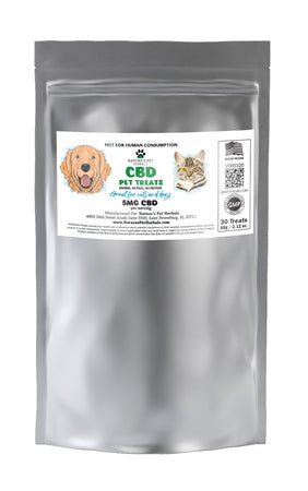 5mg CBD Treats For Dogs Cats Cheese Flavor Nature s Pet Herbals