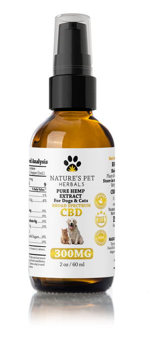 Pure hemp CBD extract 300mg for pets
