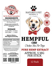 Load image into Gallery viewer, Hempful Chicken Stix CBD treat for dogs