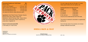 Omega 3 Skin & Coat Soft Chew for Dogs